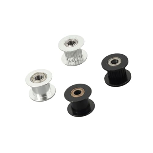 Yushop-�V���N���v�[�� 2GT 20 Teeth Synchronous Wheel Black Bore 3/4/5/6/8mm With Bearing For GT2 Timing Belt Width 6/10mm 20 Teeth. �X���[