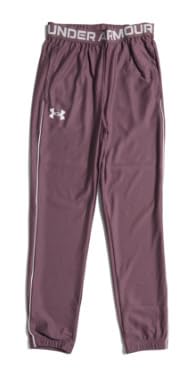 Under Armour Girls Play Up Pants, Purple, 6X