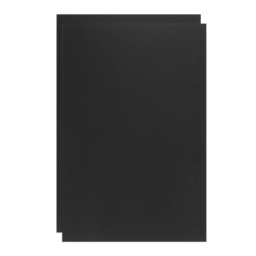 ABS Plastic Sheet 8 x 12 Inch,Flexible Plastic Sheets 1/16 Inch Thick Thermoplastic Sheet with Leather Texture Black for DIY Crafts Decors 2Pcs