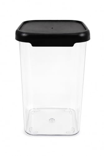 Image of Multi-Purpose Container, Transparent Kitchen Organizer Box, Airtight Dry Food Storage Jar for Rice, Flour, Snacks & Grocery Storage, BPA Free, Space Saving Design (6, 1200, Milliliters)