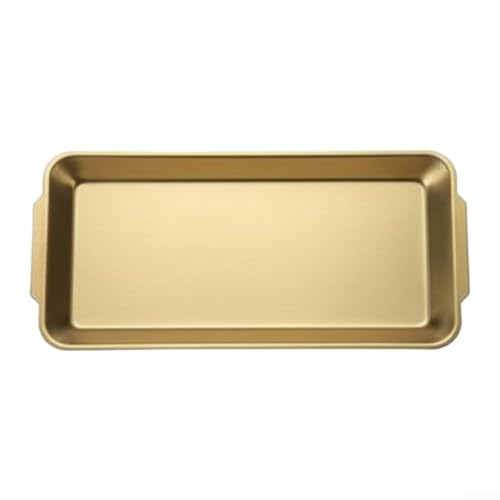 Vassoio per alimenti in acciaio inossidabile per barbecue, pane, pasticceria e frutta, con bordo arrotondato e finitura lucida per un uso comodo