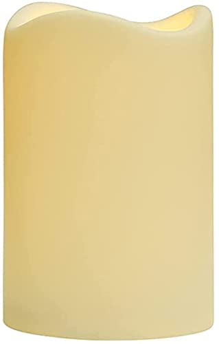 無炎LEDキャンドル電池式キャンドルリアルな人工炎クラシックムービングピラーキャンドルタイマー機能付き (1Pcs)