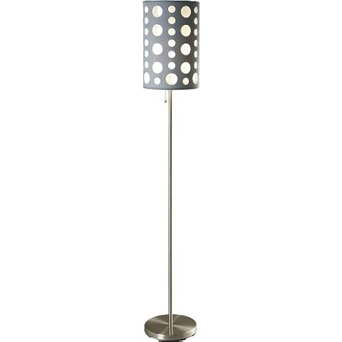 Milton Greens Stars Seneca Retro Floor Lamp, 62-Inch, Gray Cover