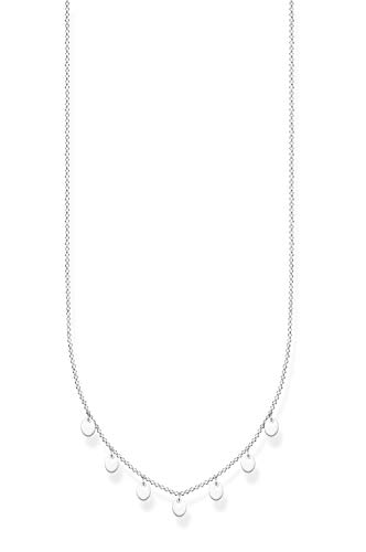Collier médailles argent Thomas Sabo chaîne ajustable ras de cou femme