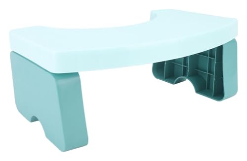 Vikbar toalettpall för vuxna, 18 cm halkfri trapppall för badrum, knäböjningspall för enkel toalettanvändning, förbättrar komforten och hälsan i ditt badrum