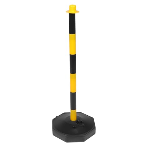 Cono de seguridad amarillo PRETYZOOM de plástico con base rellenable para estacionamiento