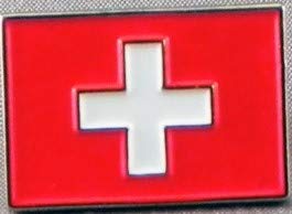 Metal Enamel Pin Badge Swiss Switzerland Flag (Suisse)