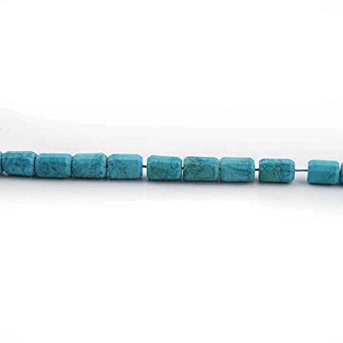 Turquoise stabilisée en perles facettées LKBEADS 10x8mm pour création de bijoux SB227