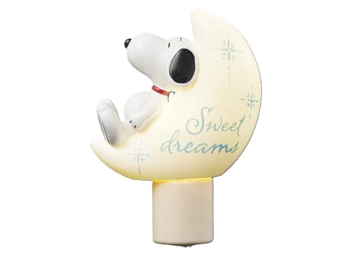 Image of Roman Giftware Inc., Night Light Collection, 4.25 inch H Snoopy Moon Night Light,Religious, Inspirational, Durable (2x3x5)