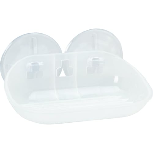 ZPC Zenith Products Corporation Zenna Home 2615KK, Suction Soap Dish, Frosted