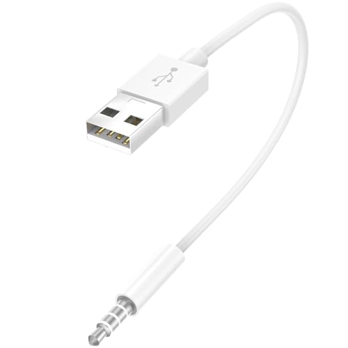 pluX Cavo USB a jack da 3,5 mm per iPod Shuffle (3a-7a generazione) - Sincronizzazione e ricarica