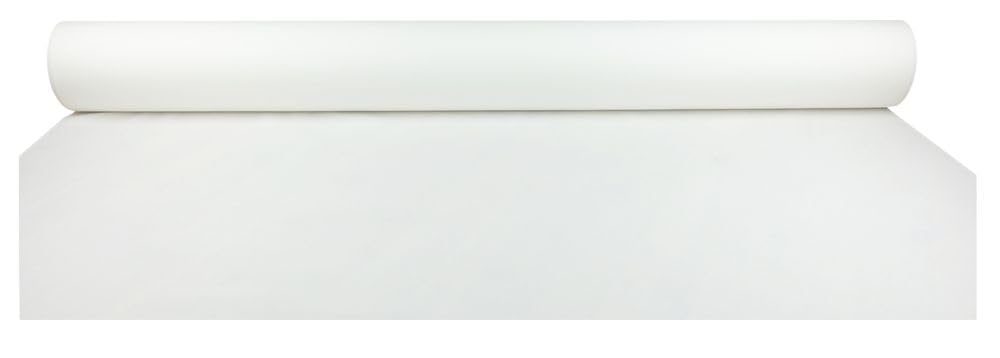 Airlaid Vlies Tischtuchrolle Tischdeckenrolle stoffähnlich weiß, Rolle Meterware Tischdecken Größe: 118 cm x 40 m Tischdecke auf Rolle