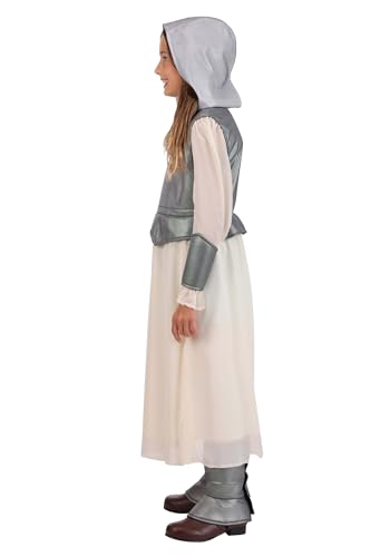 Disfraz completo medieval de Juana de Arco para niñas miniatura 3