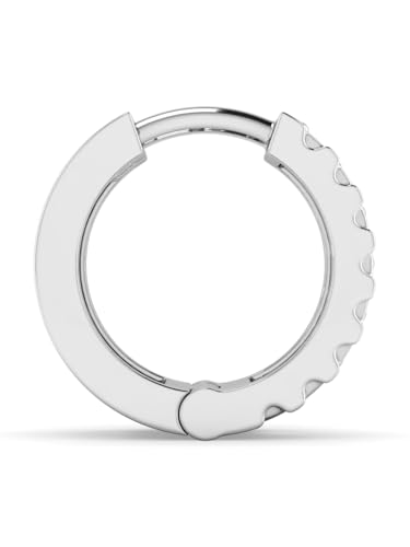 Image of ORIONZ Hoop Earrings for Men & Boys (1 Piece) - 925 Sterling Silver - Gift for Birthday Anniversary - 18k Gold Plated Jewellery - Men Fashion