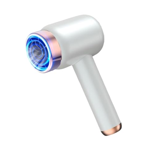 Secador de pelo inalámbrico portátil, recargable por USB, de viaje con batería de litio de 1500 mAh, minisecador de pelo inalámbrico, color blanco