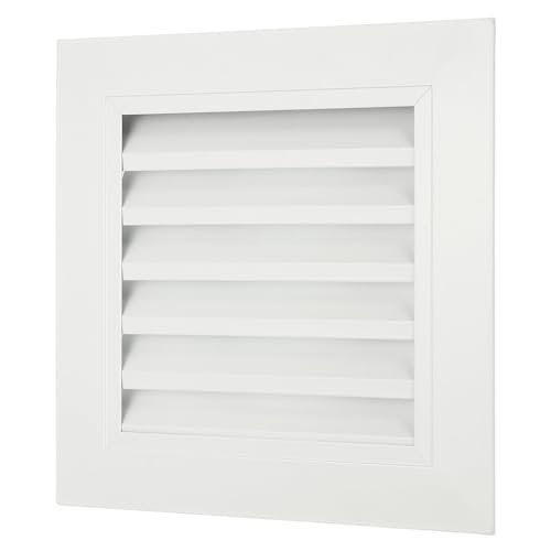 Grille de retour en aluminium PATIKIL 20x20 cm pour faux plafond et mur blanc