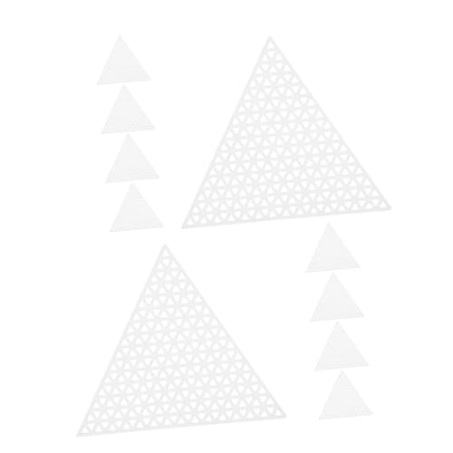 Tofficu Stabiles Kunststoffnetz-Canvas 10 Blätter Weißes Dreiecksgitter Für Kreuzstickerei-projekte