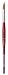 da Vinci Watercolor Series 5587 CosmoTop Spin Paint Brush, Slant Liner Synthetic with Red Handle, Size 10