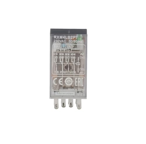 Relé de 8 pines RXM2LB2P7 con dos pares de contactos independientes 5A 220V CA