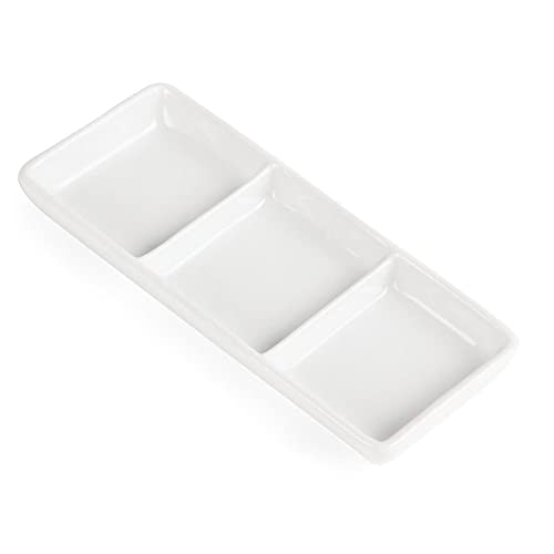 Plato de 3 secciones Olympia C336 blanco para hostelería profesional 5