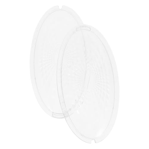 LIFKICH Range Hood Lampshade Replacement Pair, Indoor Kitchen Light Cover Protector Plate for Cooker Hood Accessories, Universal Guard Lens for Vent Light