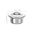 Alipis 8pcs Heavy Duty Stainless Steel Ball Transfer Bearings with Flat Base for Smooth Movement Flat Surfaces Full-Range Mobility Casters Rollers for Industrial Use and Material Handling
