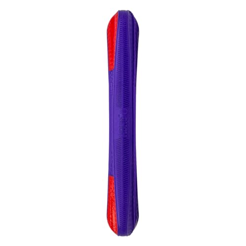KONG Duets Duos Bouncy Dual Color Squeaky Toy fot Dogs (Stick, Large)