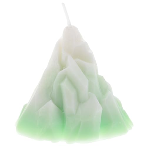 AMUSLESUR Vela Aromática de Cera Verde Aroma Agradable Humo Negro para Baño o Sala, Diseño Encantador y Adorno Adecuado para Festivales Obsequios