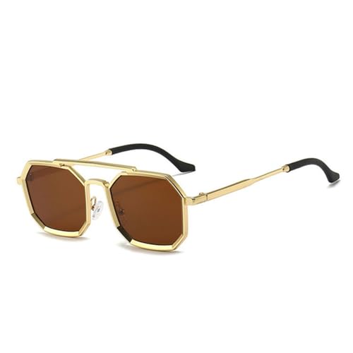 Lunettes de soleil rétro en métal steampunk parfaites pour festivals et sorties urbaines