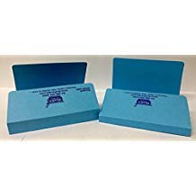 Precription Folder - Pharmacy Rx Folder - 1 inch Spine - Fits 150 to 200 prescriptions - Blue - 100 per Pack by Amexdrug