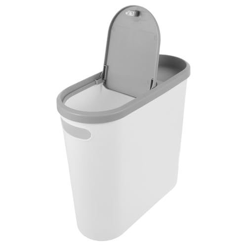 Caneca de basura pequeña con tapa para cocina y baño