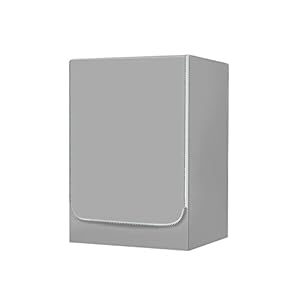 Odot Wasmachine Stofdichte Cover Voorbelasting, Wasmachine Droger Protector Zonnebrandcrème Waterdichte Wasdroger Case Beschermhoes voor de meeste Front Loadi (grijs, M-capaciteit 8 ~ 10kg)