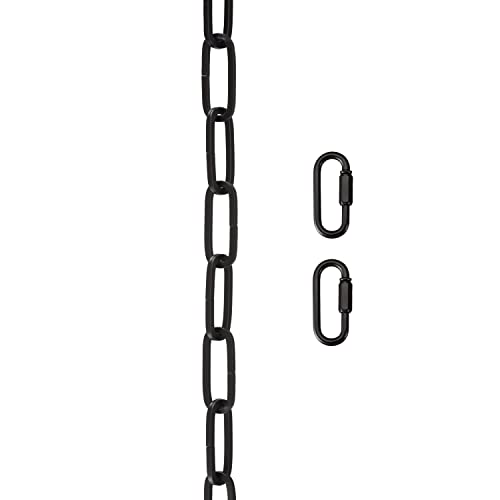 Image of Aspen Creative 21122-05-1, Steel Heavy Duty Chain & Two Quick Link Connector for Lighting Fixture /Swag Light /Plants / 3 Feet, Oil Rubbed Bronze, 8 Gauge