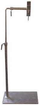 Floor stand – silver grey with side clamp / Lowery floor stand