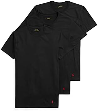 POLO RALPH LAUREN Men's T-Shirt, 3-Pack, Classic Men's Cotton Crewneck Shirts, Moisture-Wicking, (Long, Big & Tall)