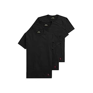 POLO RALPH LAUREN Men’s T-Shirt, 3-Pack, Classic Men’s Cotton Crewneck Shirts, Moisture-Wicking, (Long, Big & Tall)