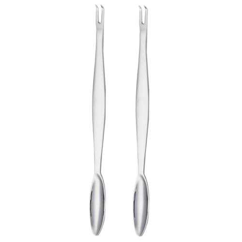 PEPLAYTAL 2 Piezas Tenedor de Cangrejo Multifuncional Inoxidable de Utensilios para Herramientas de Cocina Resistente y Práctica