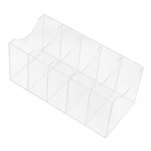 Holibanna Caja de Almacenamiento Acrílica 5 Compartimentos para Cinturones y Corbatas, Organizador para Armarios y Cajones, Adecuado para Uso en Vestidores y Centros Comerciales
