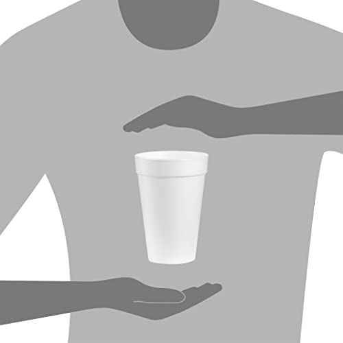 Dart 16oz Foam Cups, Case Of 1000ct, 16J16
