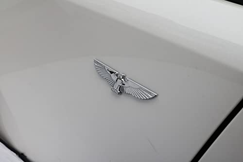 Image of Eagle Auto Emblem, Eagle Wings Metal Sticker, Flying Eagle Zinc Alloy Decal Badge for Car, Truck, Motorcycle (Silver)