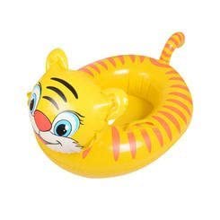 Akshaj New Tiger Shape Inflatable Kiddie Swim Pool Water Float Ring Tube with Handles Boat for Kids Sitting Rider for 0-3 Years Babies 4