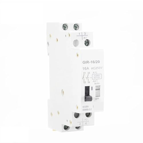 Relé de control automático con enclavamiento biestable GIR 2NO y bobina 230V CA 16A
