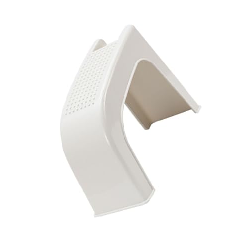 Tabouret de pédicure en plastique beige antidérapant pour rasage des jambes sans effort