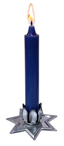 12 PCS Silver Metal 7 Star Household, Chime Candle Holder 2.75