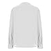 Cotton Linen Button Down Shirts for Women Summer Long Sleeve V Neck Blouse Dressy Casual Business Work Tops with Pocket White