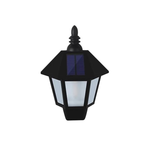 Applique murale solaire pour jardin et terrasse vintage avec lumière effet flamme