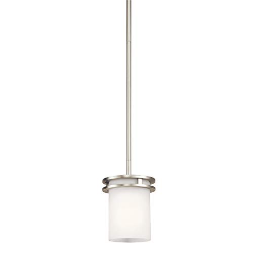 Best Promo Kichler Hendrik 7.5" 1 Light Mini Pendant with Satin Etched Cased Opal Glass Brushed Nickel Best Promo Kichler Hendrik 7.5" 1 Light Mini Pendant with Satin Etched Cased Opal Glass Brushed Nickel