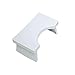 LZL Taburete de baño Squatty Antideslizante Potty Baño Taburete de Inodoro en Cuclillas Heces Taburete Aseo Aseo Postura para la Salud Orinal en Cuclillas (Color : Gris, tamaño : H)