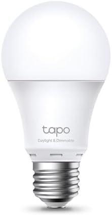 TAPO TP-Link Tapo L520E Smart WiFi Light Bulb E27, Cool White and Dimmable, No Hub Required, Compatible with Alexa, Google Assistant, Flows and Schedules