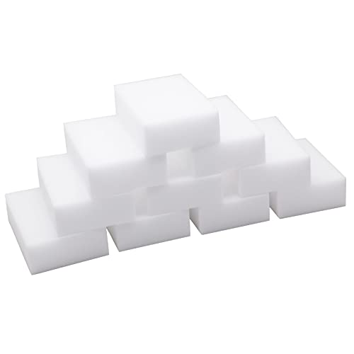 Dr.JIEER Eponge Magique Gomme Magique effectuer Magique Extra Puissante Nettoyante Effaceur De Taches 2X Plus résistant ，Lot de 10 .Pouvoir nettoyant concentré - Blanche 10x7x3cm (20)